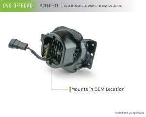 Jeep Wrangler JL Fog Lights - DV8 Offroad - LED - `18-`27